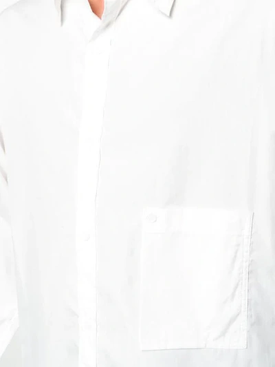 Shop Yohji Yamamoto Longline Shirt In White