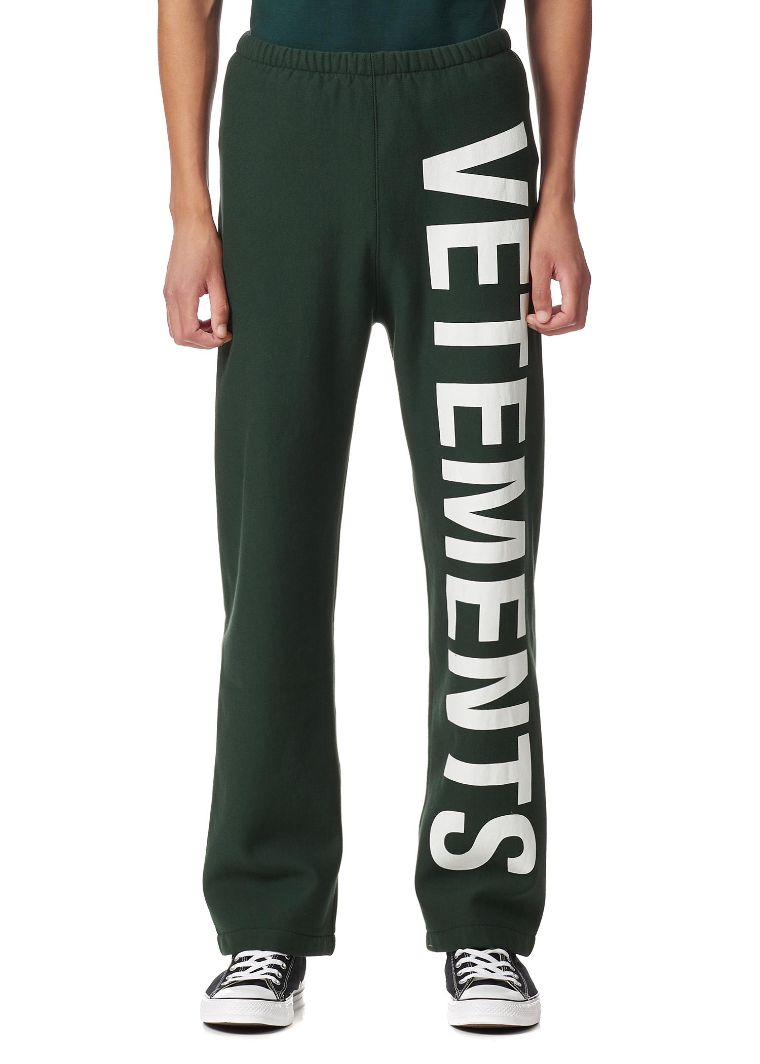 vetements logo sweatpants