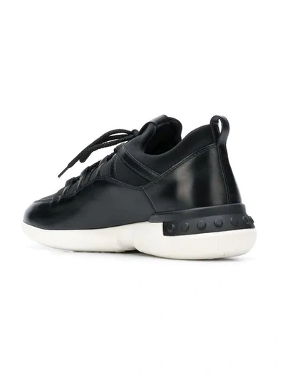 Shop Tod's Low Top Trainers In Black