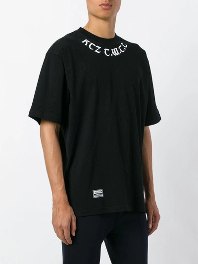 Shop Ktz Neck Logo Print T-shirt In Black