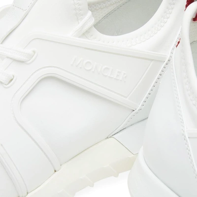 Shop Moncler Emilien Neoprene Sneaker In White