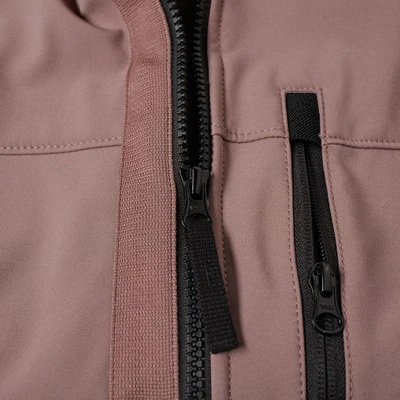 Shop Stone Island Hooded Soft Shell-r Jacket In Pink