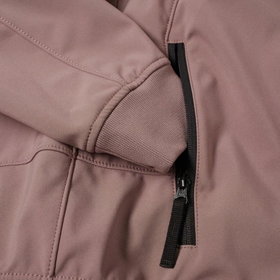 Shop Stone Island Hooded Soft Shell-r Jacket In Pink