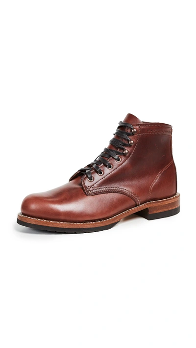 Shop Wolverine 1000 Mile Evans Boots In Red Brown