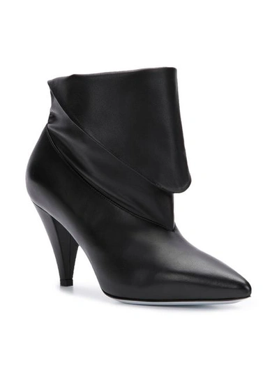 Shop Givenchy Foldover Ankle Boots - Black