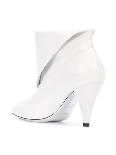 Shop Givenchy Foldover Ankle Boots In White