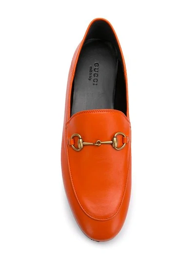 Shop Gucci Horsebit Loafers - Orange