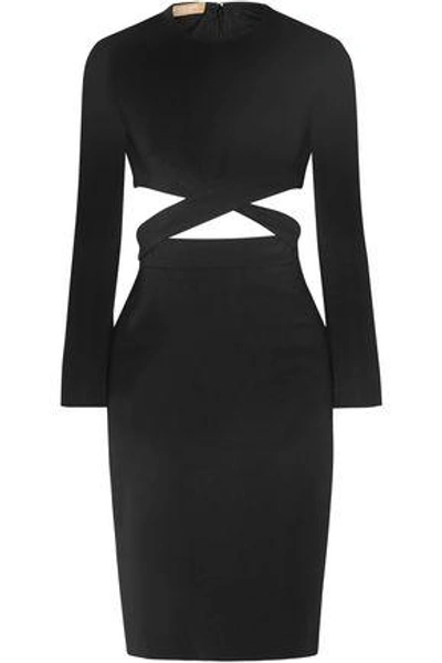 Shop Michael Kors Collection Woman Knee Length Dress Black