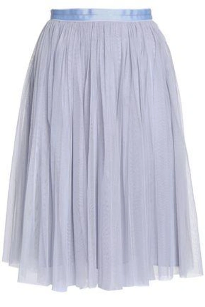 Shop Needle & Thread Pleated Tulle Skirt In Lilac