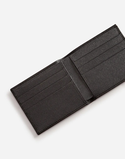 Shop Dolce & Gabbana Dauphine Calfskin Wallet In Black