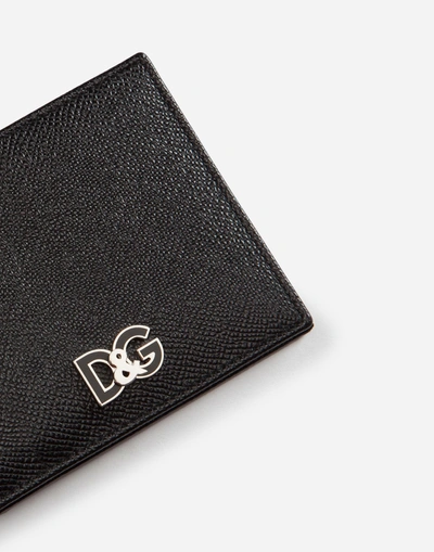 Shop Dolce & Gabbana Dauphine Calfskin Wallet In Black