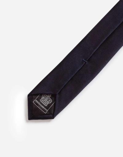 Shop Dolce & Gabbana 4 Cm (1.6”) Silk Blade Tie In Blue