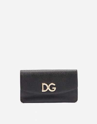 Shop Dolce & Gabbana Leather Multi-functional Wallet In Black