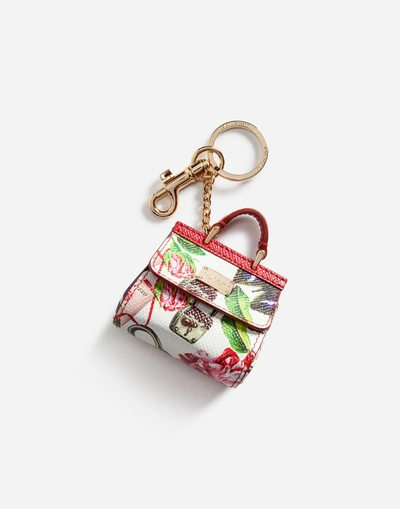 Shop Dolce & Gabbana Sicily Charm Key Ring In Multicolor