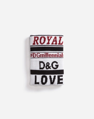 Shop Dolce & Gabbana Dgmillennials Wrist Sweatband In Multicolor