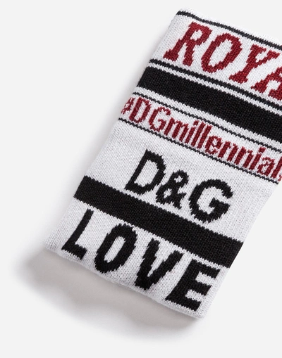 Shop Dolce & Gabbana Dgmillennials Wrist Sweatband In Multicolor