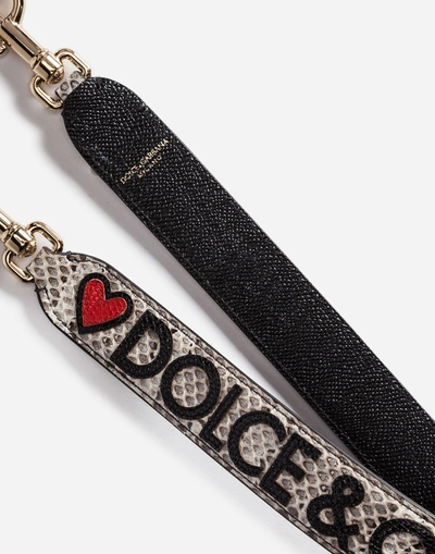 Shop Dolce & Gabbana Ayers Strap With Patch In Multicolor