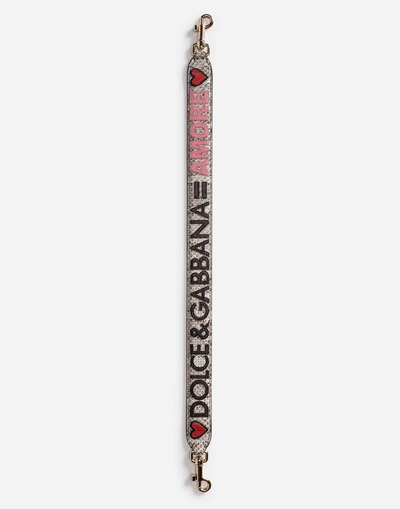 Shop Dolce & Gabbana Ayers Strap With Patch In Multicolor