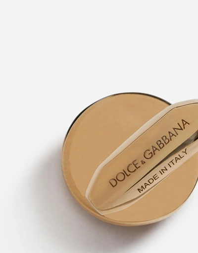 Shop Dolce & Gabbana Dg Logo Cufflinks In Gold