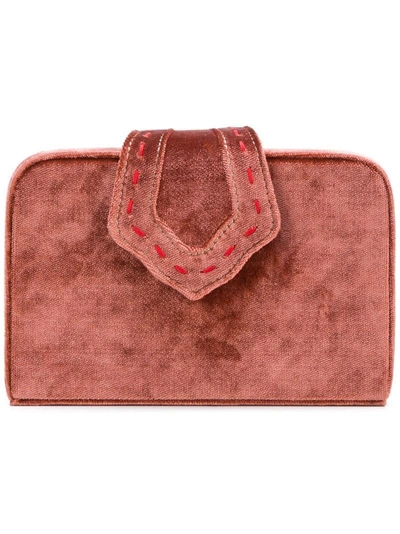 Shop Mehry Mu Fey Box Clutch Bag - Pink