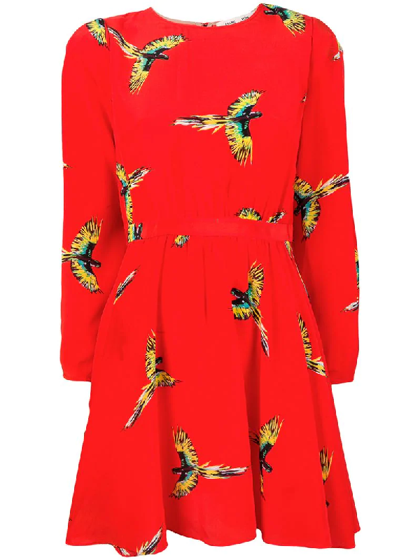 dvf bird dress