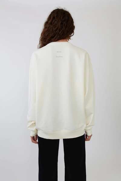Shop Acne Studios Hippo Print Sweatshirt Ivory White