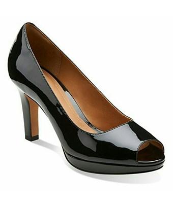 clarks peep toe pumps