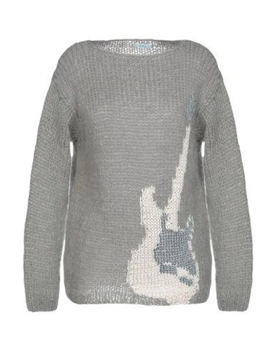 Shop Maiami Sweater In Light Grey