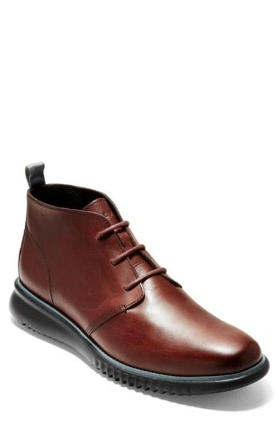 Shop Cole Haan 2.zerogrand Chukka Boot In Hickory Leather