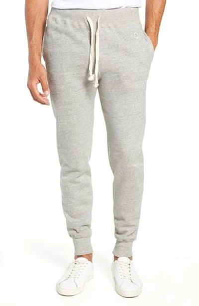 Shop Todd Snyder + Champion Slim Fleece Sweatpants In Light Grey Mix