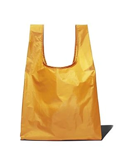 Shop Baggu Medium Solid Nylon Tote In Yolk Yellow