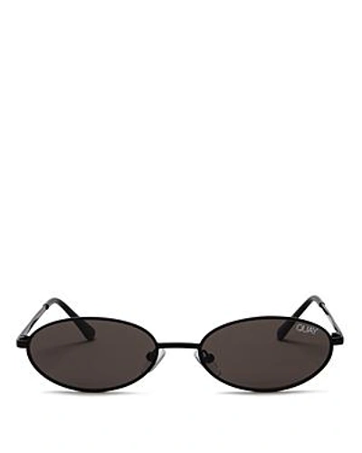 Shop Quay Women's Clout Round Sunglasses, 47mm In Black/smoke
