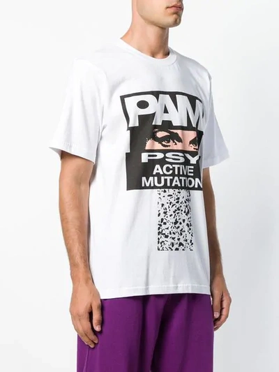 Shop Perks And Mini Pam  Printed Logo T-shirt - White