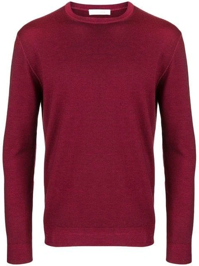 CRUCIANI CRUCIANI SLIM FIT JUMPER - RED 