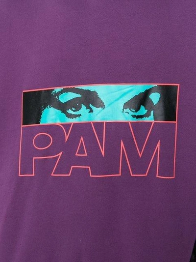 Shop Perks And Mini Logo Eye Print Hoodie In Pink