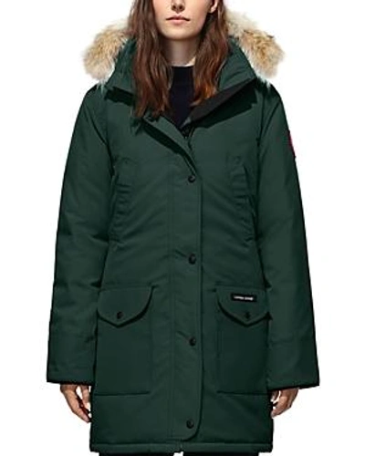 Shop Canada Goose Trillium Fur Trim Parka In Spruce