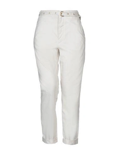 Shop Isabel Marant Casual Pants In Ivory