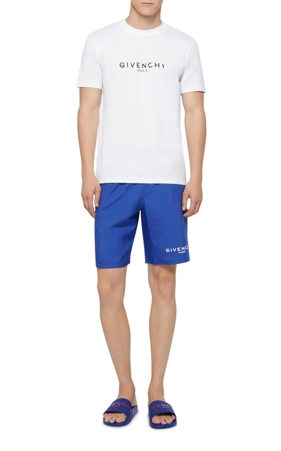 Shop Givenchy Swimshorts In Blue