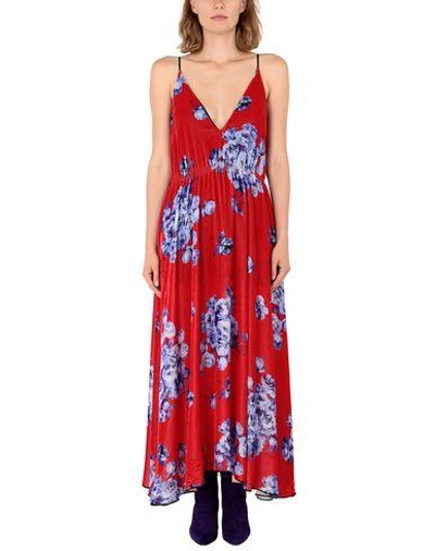Shop Si-jay Long Dress In Red