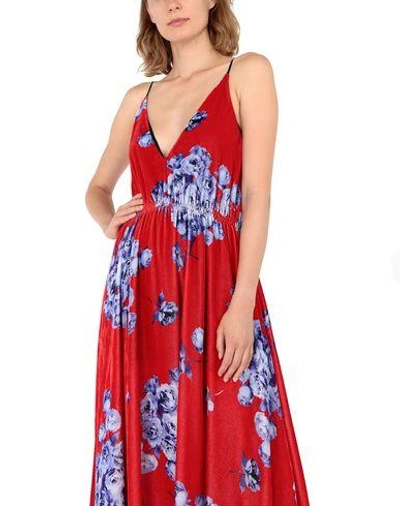 Shop Si-jay Long Dress In Red