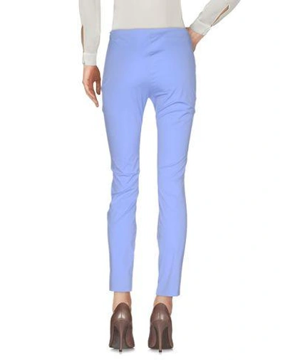 Shop Blumarine Casual Pants In Lilac