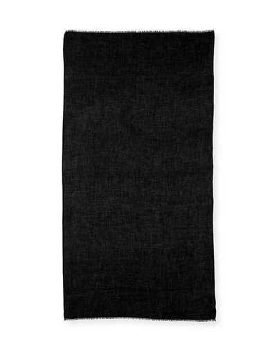 Sofia Cashmere Lightweight Cashmere Scarf In Black