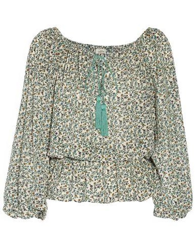 Shop Talitha Blouses In Light Green