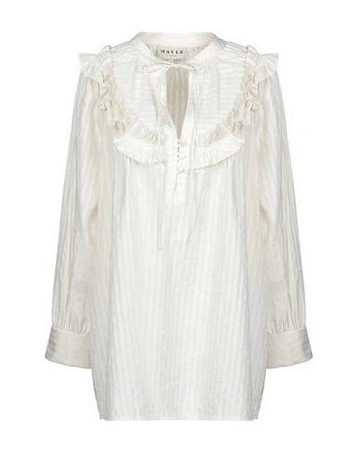 Shop Mayle Blouse In Ivory