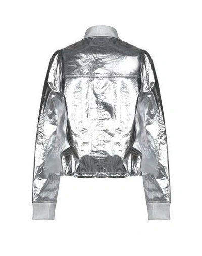 Shop Rabanne Bomber In Silver