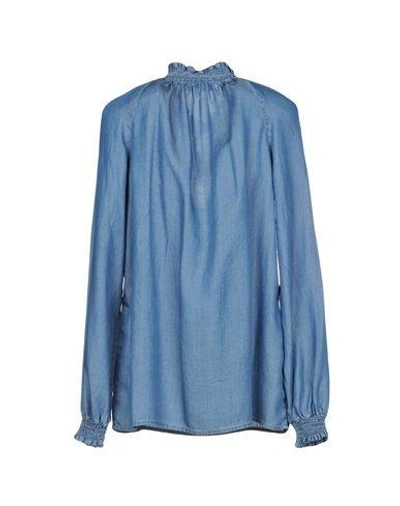 Shop Michael Michael Kors Denim Shirt In Blue