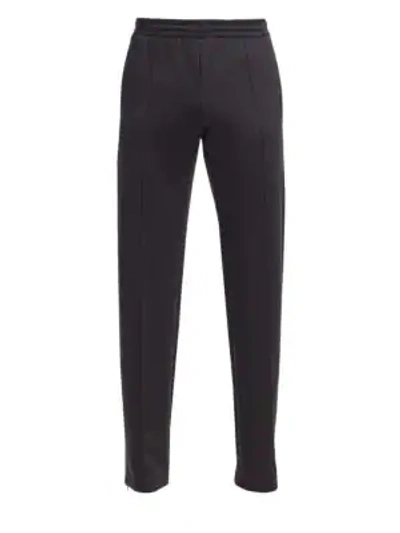 Shop Valentino Cotton Logo Pocket Track Pants In Black