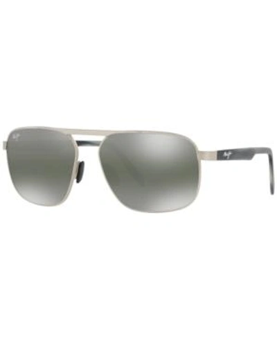 Shop Maui Jim Polarized Sunglasses, 777 Waihee Ridge 60 In Grey / Grey