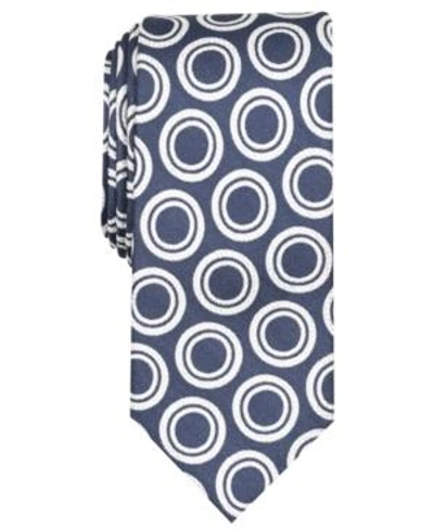 Shop Tallia Men's Bristol Dot Slim Tie In Navy
