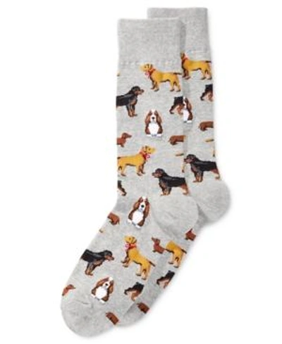 Shop Hot Sox Men's Socks, Cats And Dogs Slacks In Sweatshirt